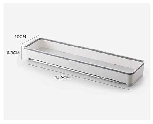 Gopendra Shower Caddy with Detachable Towel Bar, Multi-Purpose Bathroom Organiser Shelf for Kitchen Toilet, Wall Mounted (AV 194 Self with Towel Rack) - Image 2