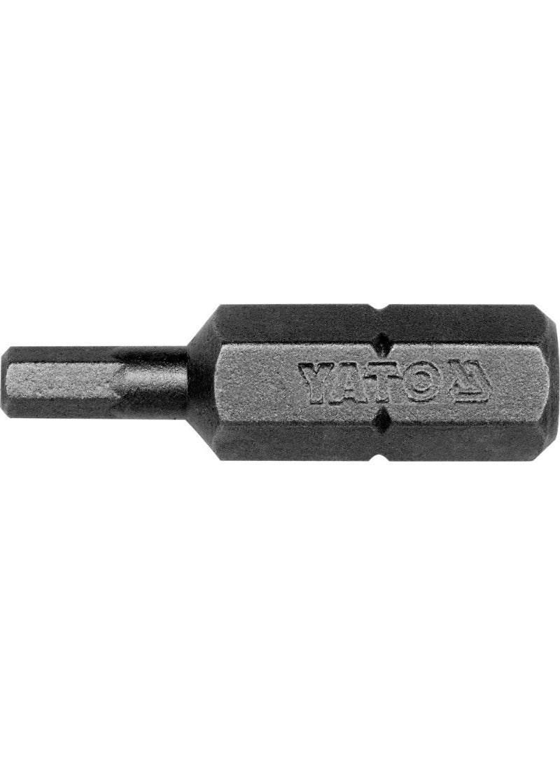 YATO Screwdriver Bit 1/4"x25mm Hex 3mm 50pcs/Box YT-7831