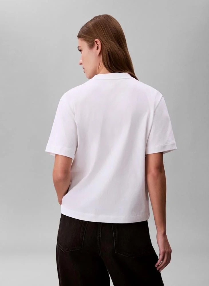 Calvin Klein Jeans  Casual Seasonal Graphic Boxy T-Shirt for Women | Best Price UAE