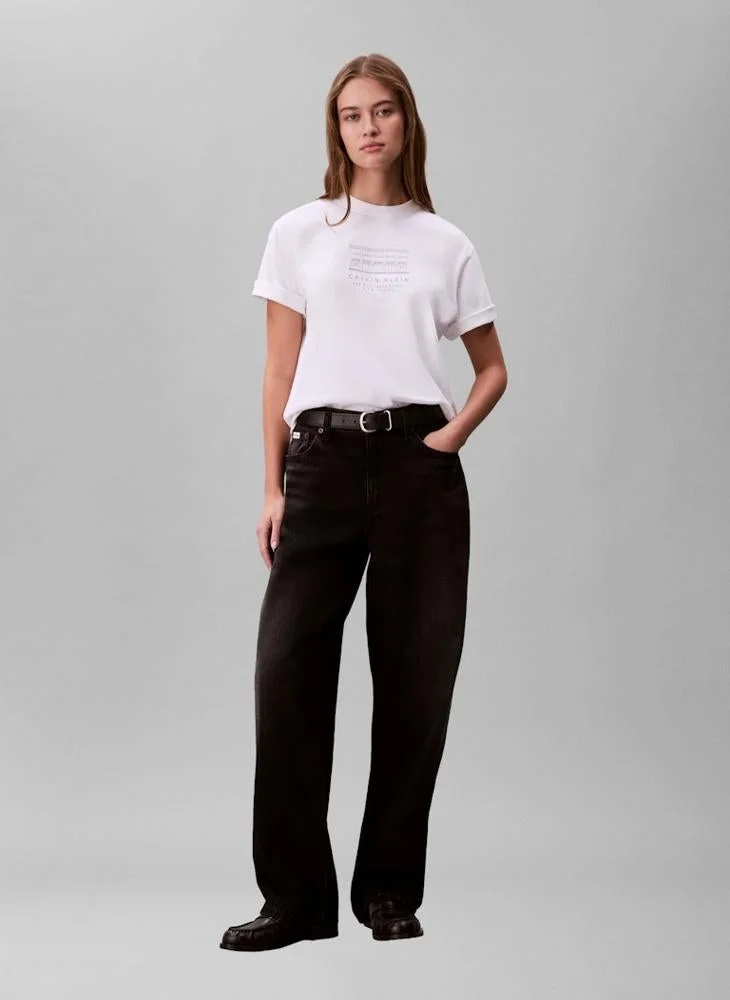 Calvin Klein Jeans  Casual Seasonal Graphic Boxy T-Shirt for Women | Best Price UAE