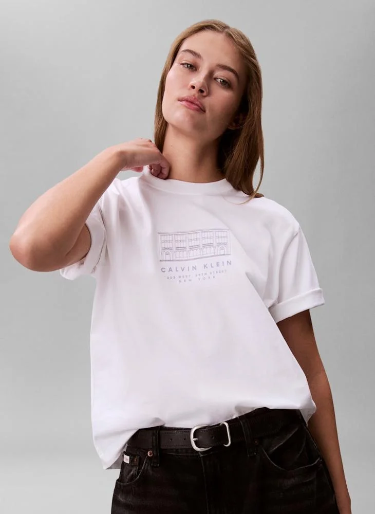 Casual Seasonal Graphic Boxy T-Shirt