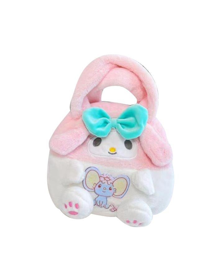 NIBEMINENT Lovely Cartoon Plush Handbag Soft Anime Multi Functional Small for Children Type 5 Free Size  - Image 2