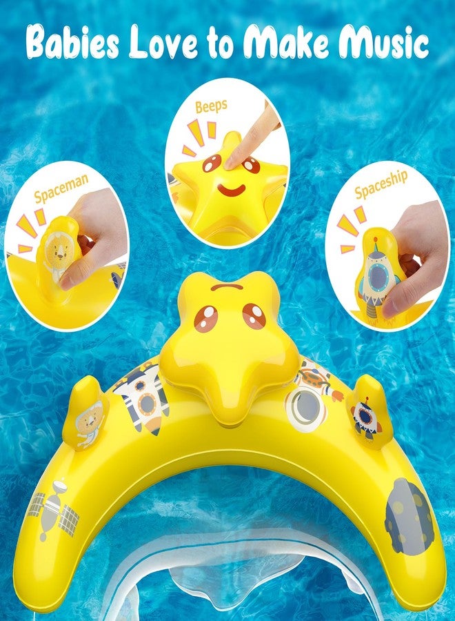 WayEee Baby Pool Float with UPF50+ Canopy - Inflatable Swim Float, Adjustable Safety Seat, Toy Play Console, Sun Protection for Baby 6-36 Months, Infant, Todder Summer Gift, Pool, Bathtub, Beach, Blue - Image 4
