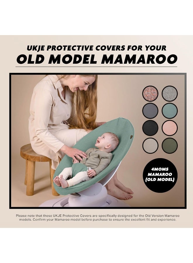 UKJE Protective Baby Rocker Cover Liner - Compatible with Old Model Before 2022 MamaRoo 4 - Baby Swing Cover - Bouncer Cover - Jade - Image 5