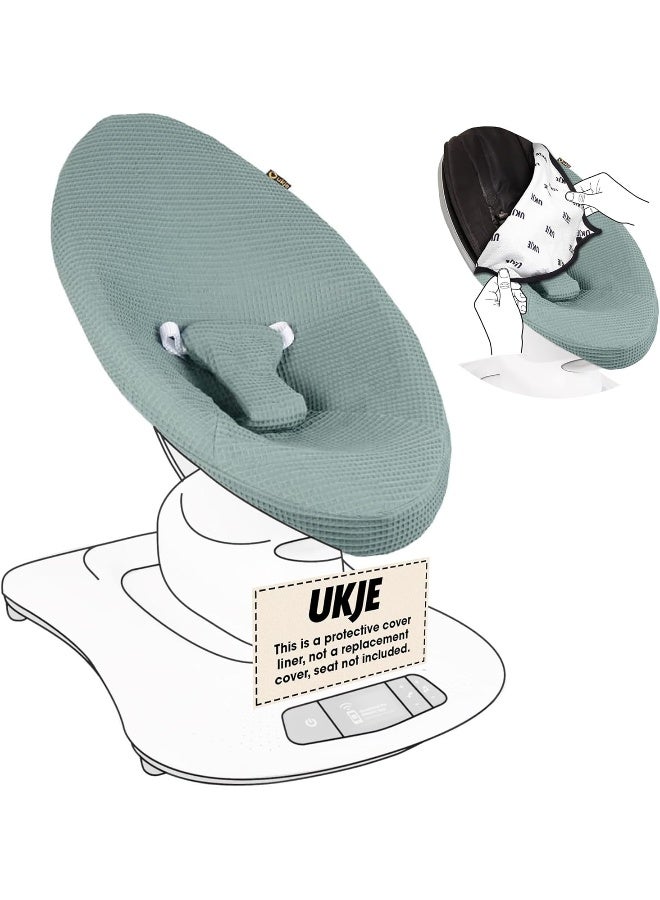 UKJE Protective Baby Rocker Cover Liner - Compatible with Old Model Before 2022 MamaRoo 4 - Baby Swing Cover - Bouncer Cover - Jade - Image 1