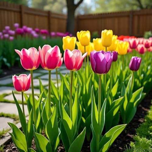 BlimBurn Hybrid Tulip Mix Flower Seeds - 50+ Seeds, Easy to Grow & Care, Suitable for All India Climates - Image 2