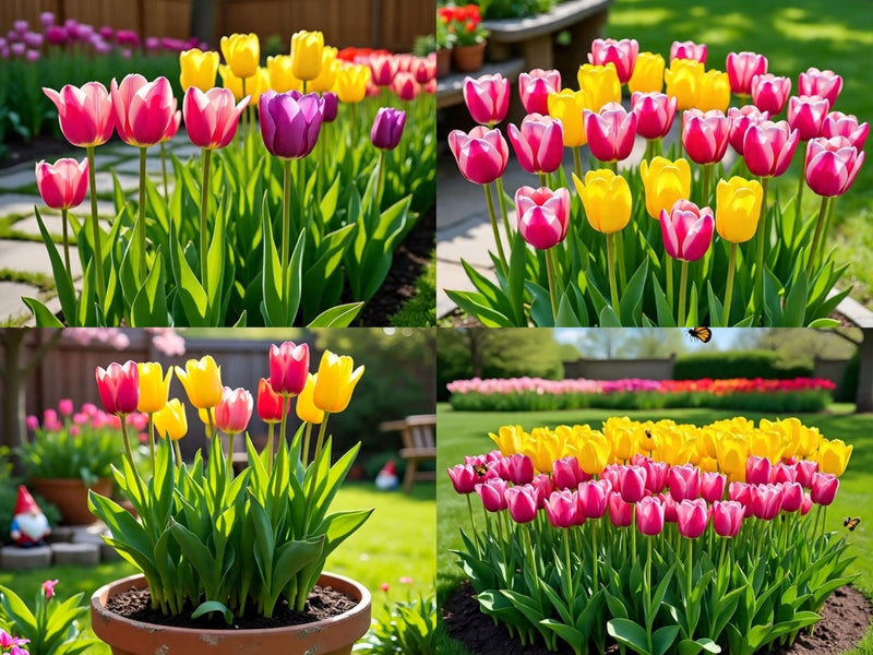 BlimBurn Hybrid Tulip Mix Flower Seeds - 50+ Seeds, Easy to Grow & Care, Suitable for All India Climates - Image 1