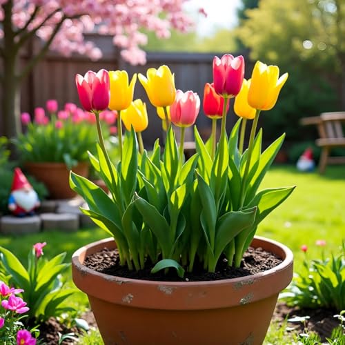 BlimBurn Hybrid Tulip Mix Flower Seeds - 50+ Seeds, Easy to Grow & Care, Suitable for All India Climates - Image 3