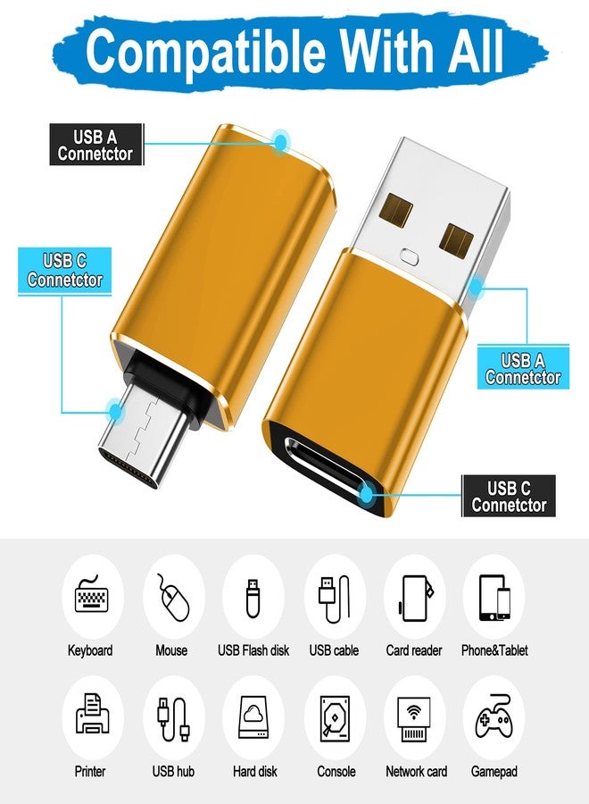 xiwxi 𝟒𝐏𝐚𝐜𝐤 𝐔𝐩𝐠𝐫𝐚𝐝𝐞𝐝 for USB to USB C Adapter with USB C Male to USB 3.0 Female OTG Converter for Apple Watch Ultra 8 9,iPhone 15 14 13 Pro Max,Samsung S24 S23,Nintendo Switch,AirPods,iPad - Image 2