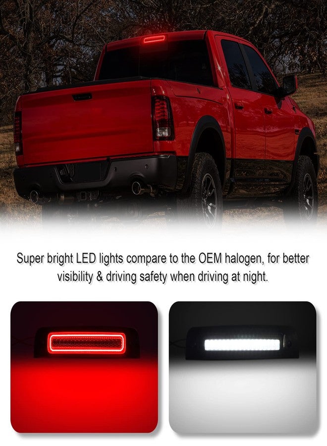 SHINEFIT 3rd Third Brake Light Compatible with Ram 1500 2500 3500 2009-2018, High Mount Stop Brake Lights Cargo Lamp, Smoked Lens - Image 2