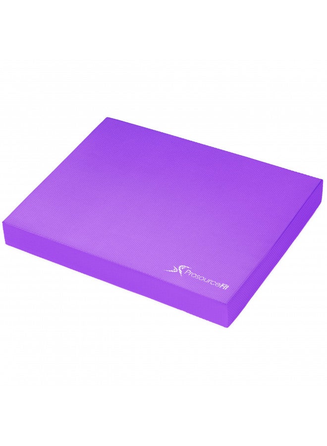 ProSourceFit ProsourceFit Exercise Balance Pad, Non-Slip Cushioned Foam Mat & Knee Pad for Fitness and Stability Training, Yoga, Physical Therapy 15" x 19, Purple  - Image 1