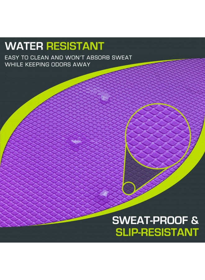ProSourceFit ProsourceFit Exercise Balance Pad, Non-Slip Cushioned Foam Mat & Knee Pad for Fitness and Stability Training, Yoga, Physical Therapy 15" x 19, Purple  - Image 3