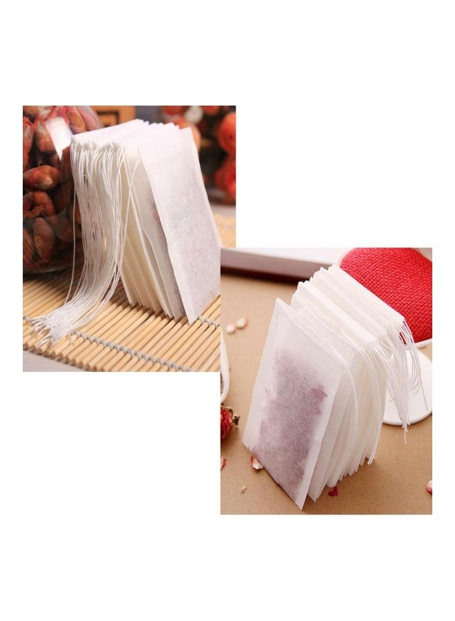 NIBEMINENT 200-Piece Tea Filter Bag Set White 5x6.2cm  - Image 3
