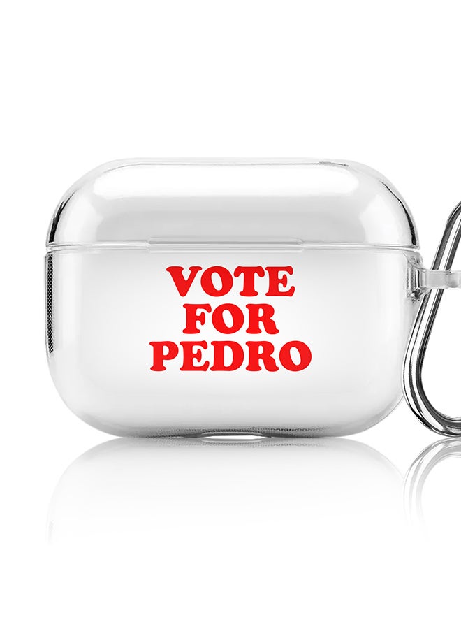 Stylizedd Classic Clear printed Case for Apple AirPods Pro 2nd Generation Thin Transparent Cover [Designed for Apple AirPods Pro 2nd Generation] - Vote for Pedro - Image 1