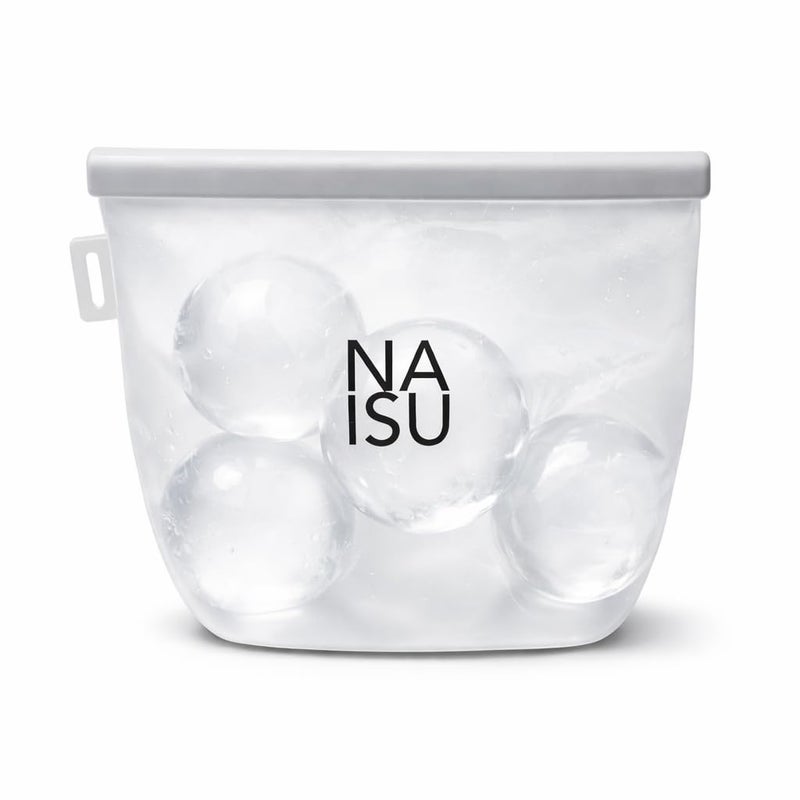 NAISU Clear Ice Silicone Storage Bag â€“ Reusable Freezer Bag for Crystal-Clear Ice Balls & Cubes, Leakproof, Food-Grade, Ideal for Whiskey & Cocktails - Image 1