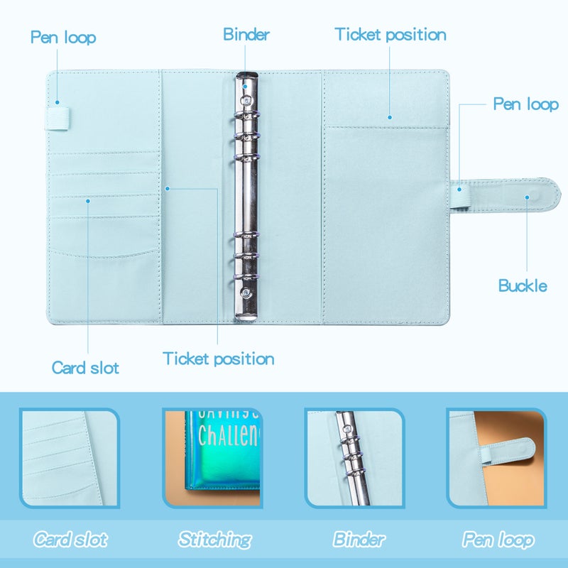 100Envelope Challengebinder Couple'S 100-Day Challenge Saving Money Saving Book Loose-Leaf Notebook - Image 4