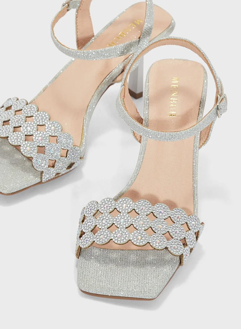 MENBUR Ankle Strap Heel Sandals