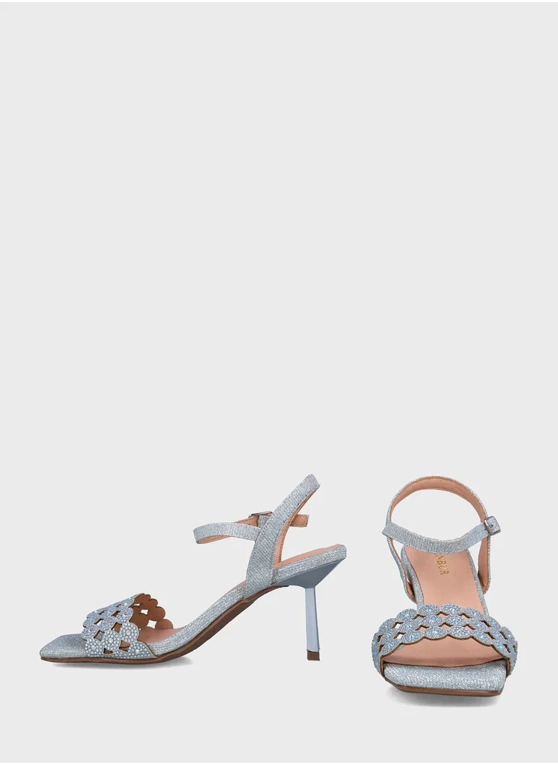 MENBUR Ankle Strap Heel Sandals