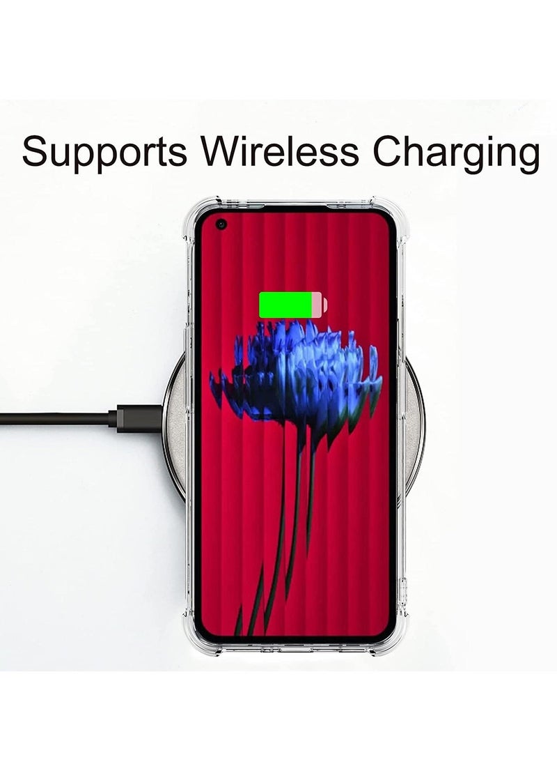 Raxoom Nothing Phone 1 Case Clear Transparent with 2pcs Screen Protector Reinforced Corners TPU Shock-Absorption Flexible Cell Phone Cover for Nothing Phone 1(Clear) - Image 3