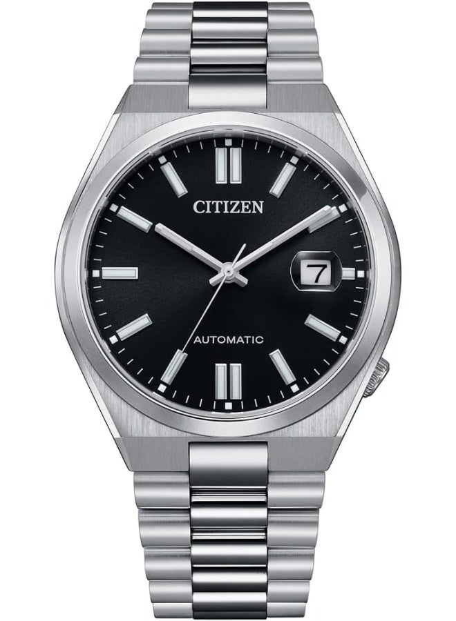 سيتيزن ساعة تسويوسا أوتوماتيكية للرجال بمينا أسود - NJ0150-81E - Image 1