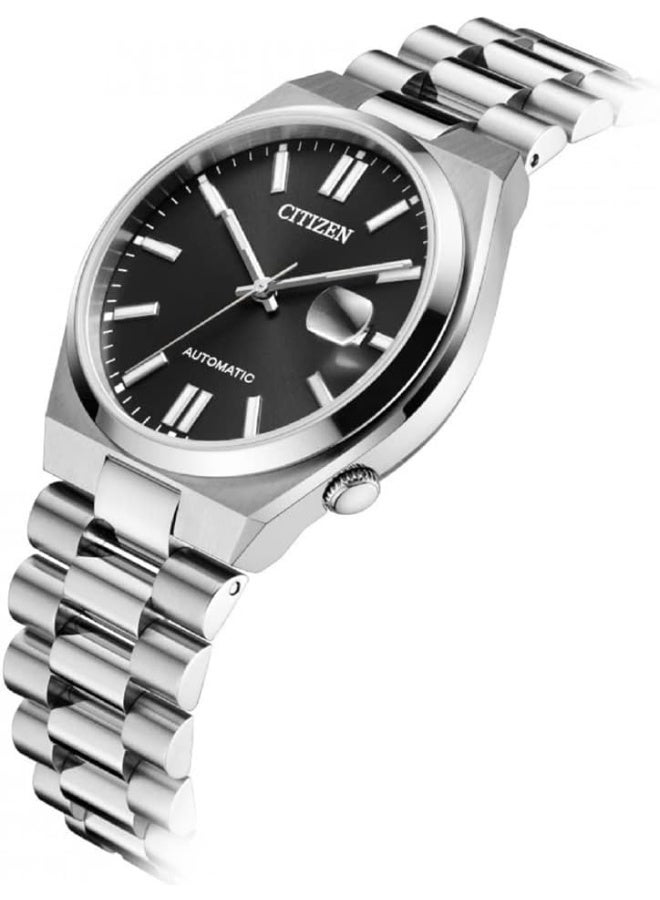 سيتيزن ساعة تسويوسا أوتوماتيكية للرجال بمينا أسود - NJ0150-81E - Image 4