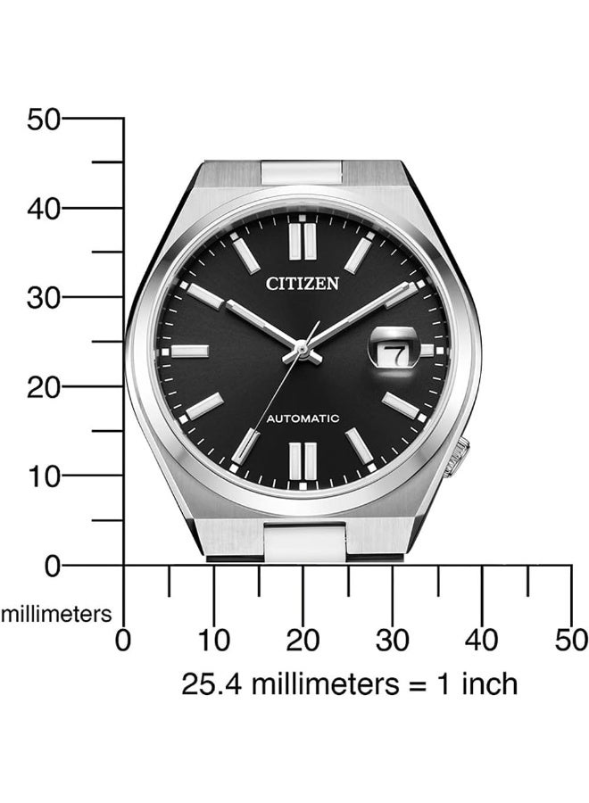 سيتيزن ساعة تسويوسا أوتوماتيكية للرجال بمينا أسود - NJ0150-81E - Image 5