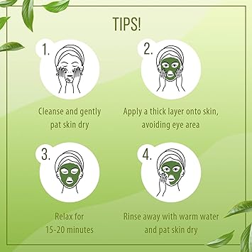 7th Heaven Superfood Clay Mask with Antioxidant Matcha and Moisturising Chia to Cleanse and Purify Skin Ideal for All Skin Types Green - Image 5