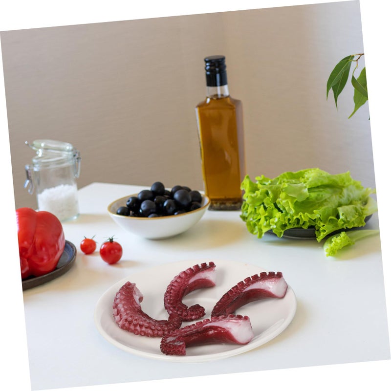 4pcs Realistic Octopus Tentacles Model Home Decor Vivid Seafood Simulation - Image 5