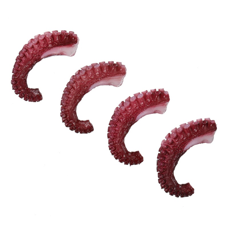 4pcs Realistic Octopus Tentacles Model Home Decor Vivid Seafood Simulation - Image 2