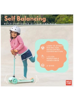 PlayandDream Teeny 3 Wheel Scooter For Kids 2+- Mint  - Image 5