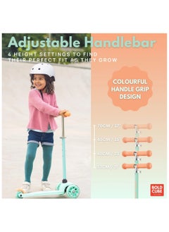 PlayandDream Teeny 3 Wheel Scooter For Kids 2+- Mint  - Image 4