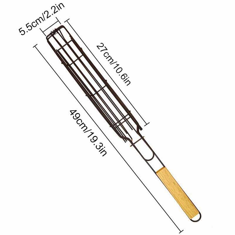 TGOPIT Portable Grilling Baskets - Set of 1 Companion Non Stick Kabob Grilling Baskets for Outdoor Grill - Kabobs and Loss Veggies,fruits,Vegetable,Onion,Fish,Chicken and Meat Grill Baskets - Image 4