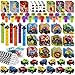 BenLouis 192Pcs Monster Truck Party Favors Truck Car Birthday Stampers Stickers School Stationery Set Bulk for Kids wheels party Race Car Themed Party Goodie Bag Stuffers Pinata Filler Supplies - Image 2