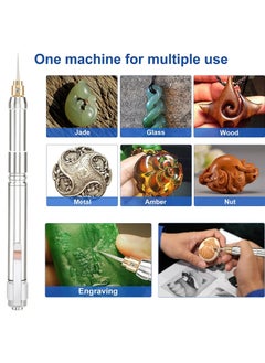 KASTWAVE Electric Engraving Pen - Mini Cordless Precision Carving Tool, Rechargeable Engraver Machine 35000 rpm for Metal/Jewelry/Wood/Glass/Stone/Plastic  - Image 4