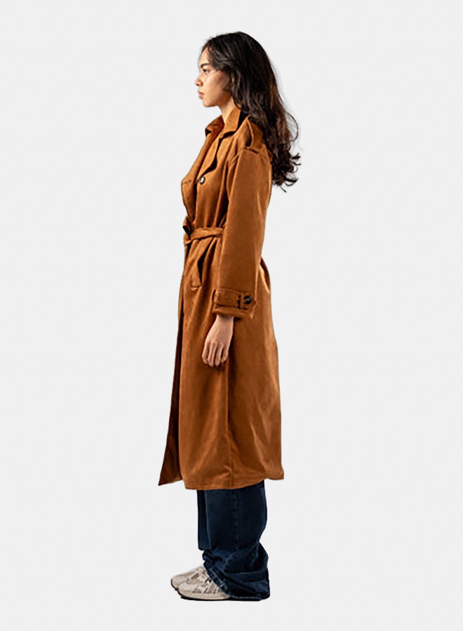 ASTK Double Breast Suede Coat - Image 2