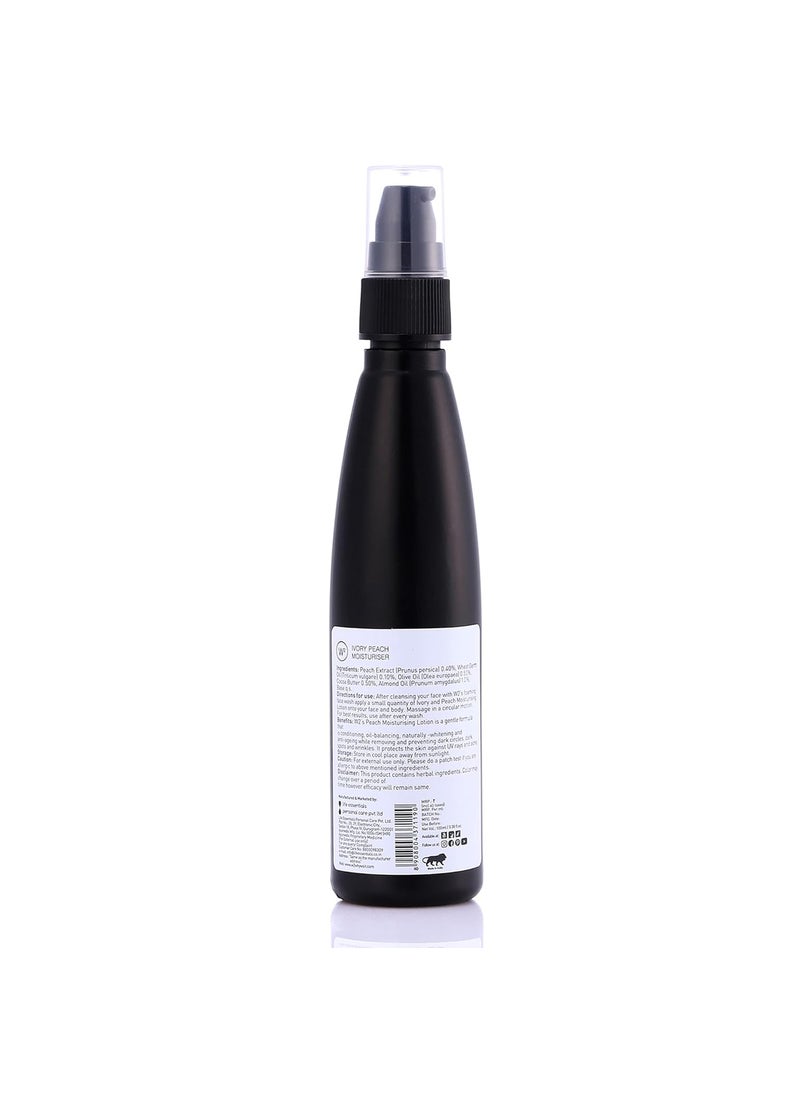 W2 W2 Why Wait Ivory Peach Moisturiser  Contains Peach Extract Wheat Germ Oil Olive Oil  Almond Oil  Removes Dark Spots Dark Circles  Prevents Acne UV Ray Damage  For Normal Dry  Sensitive Skin  100ml  - Image 5