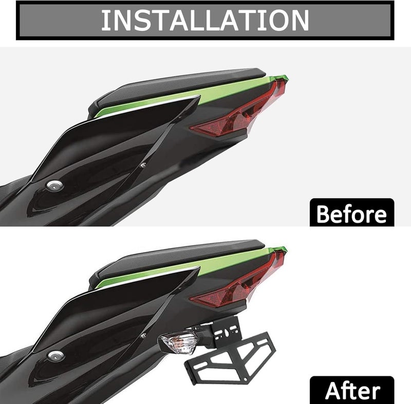 PSLER Rear Mudguard Eliminator License Plate Bracket for Ninja 400 Z400 250 - Image 5