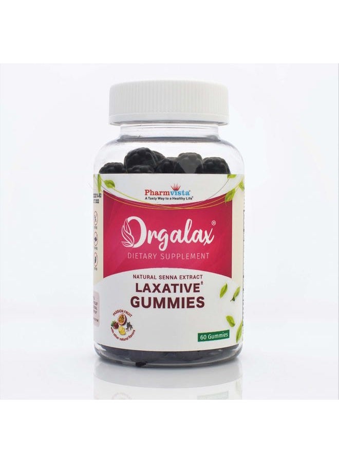 Orgalax جواهر ملين السنا، تخفيف لطيف من الإمساك العرضي، نكهات فواكه طبيعية مختلطة، صنع في الولايات المتحدة الأمريكية، 60 جواهر نباتية - Image 1