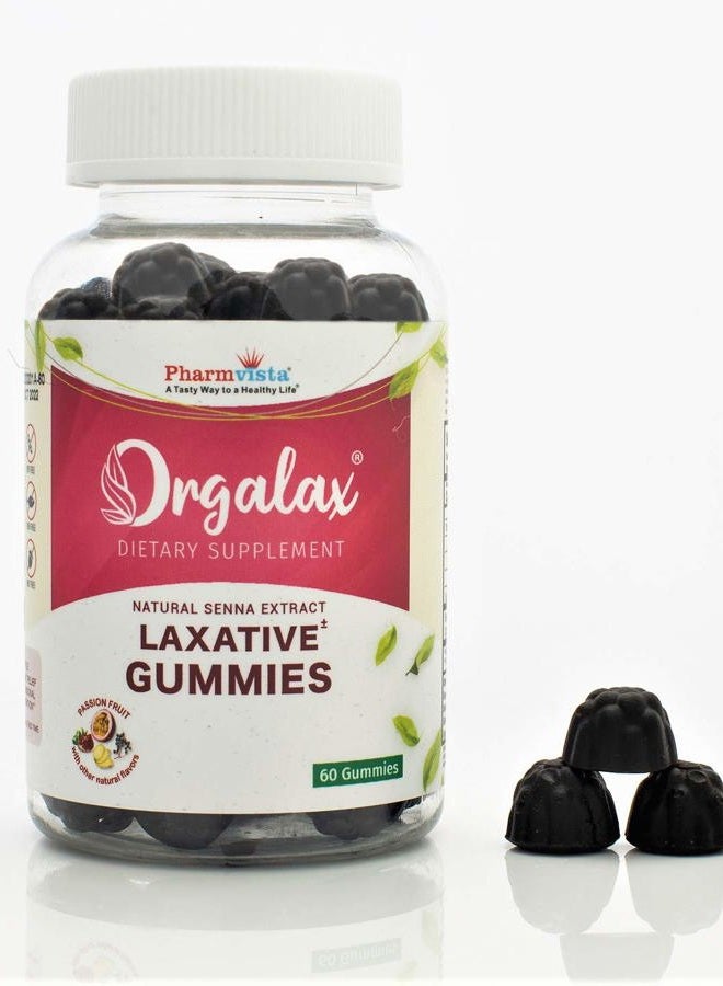 Orgalax جواهر ملين السنا، تخفيف لطيف من الإمساك العرضي، نكهات فواكه طبيعية مختلطة، صنع في الولايات المتحدة الأمريكية، 60 جواهر نباتية - Image 3