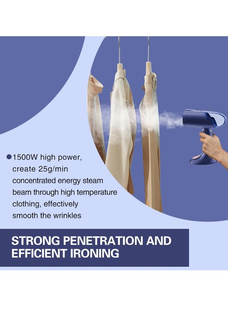 DMG TECH Handheld Steamer for Clothes 1500W Portable Foldable Fabric Steamer with 138ml Water Tank and Brush Vertical/Horizontal Steam 20-Second Fast Heat-up for Travel and Home Use  - Image 5