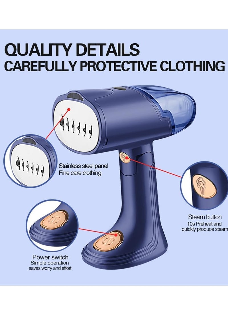 DMG TECH Handheld Steamer for Clothes 1500W Portable Foldable Fabric Steamer with 138ml Water Tank and Brush Vertical/Horizontal Steam 20-Second Fast Heat-up for Travel and Home Use  - Image 2