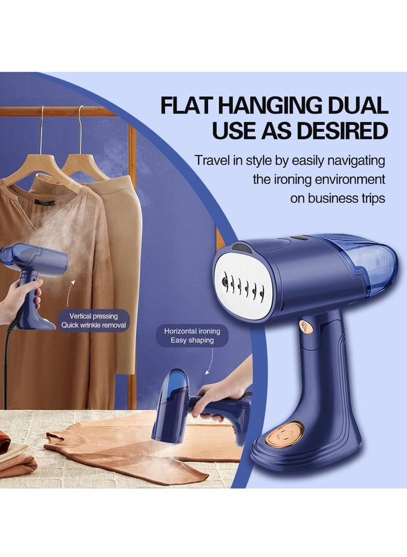 DMG TECH Handheld Steamer for Clothes 1500W Portable Foldable Fabric Steamer with 138ml Water Tank and Brush Vertical/Horizontal Steam 20-Second Fast Heat-up for Travel and Home Use  - Image 3