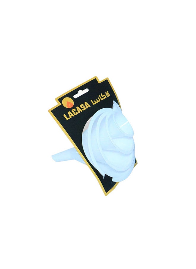 لاكاسا طقم قمع من البلاستيك 4 قطع 
