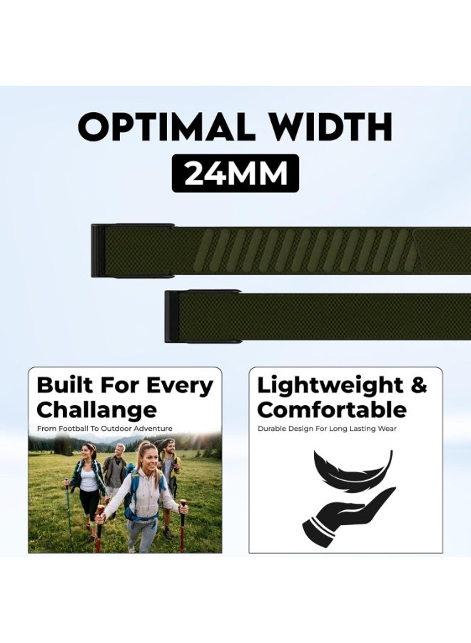 BORTONY Sport Band for Whoop Band 5.0, Nylon Strap for Men Women, Breathable Nylon Band Adjustable Replacement Wristbands Straps for Whoop 5.0 - Image 2