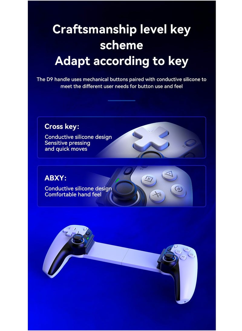 D9 Stretch Controller Gamepad New Hall Trigger Joystick Switch Android ios Pc P3/P4 Tablet Universal