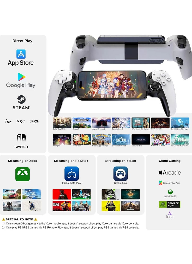 D9 Stretch Controller Gamepad New Hall Trigger Joystick Switch Android ios Pc P3/P4 Tablet Universal