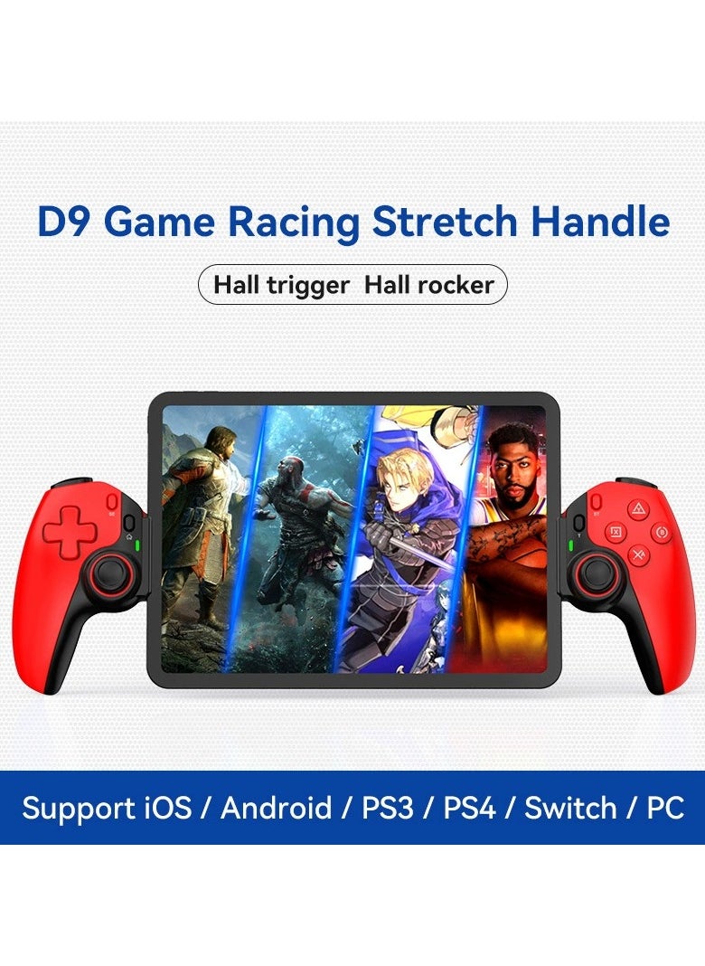 D9 Stretch Controller Gamepad New Hall Trigger Joystick Switch Android ios Pc P3/P4 Tablet Universal