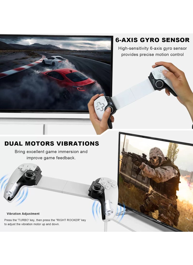 D9 Stretch Controller Gamepad New Hall Trigger Joystick Switch Android ios Pc P3/P4 Tablet Universal