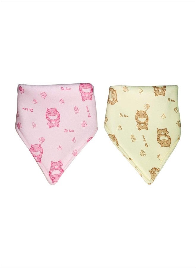 Crawl'in Printed Bandana Cotton Baby Bibs (Multi-Colours, Pack of 2) - Image 5