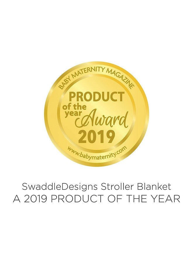 SwaddleDesigns Stroller Blanket Cozy Plush Baby/Toddler Blanket 30X40 Inches Forever Diamonds With Blue Satin Trim Sapphire Blue - Image 4
